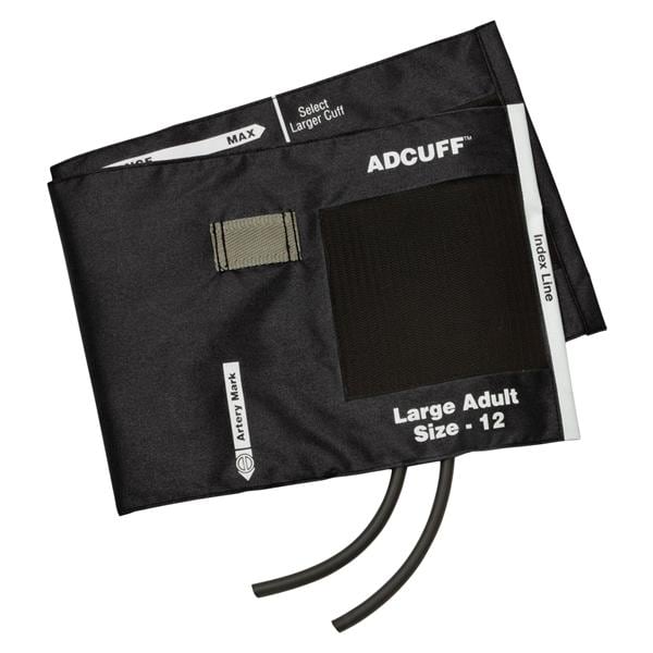 Diagnostix Adcuff BP Cuff & Bladder 12 Blk LF f/ Plm Styl Instrmnt Ea