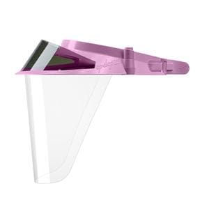 IC Visor & Shield Kt Pnk Rsbl Frme Fl Adjtmnt w/ Th Psh of A Bttn Ea