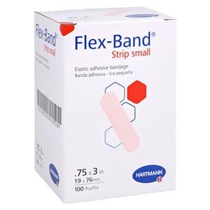 Flex-Band Adhesive Bandage Fabric 3/4x3" Flesh Sterile 100/Bx