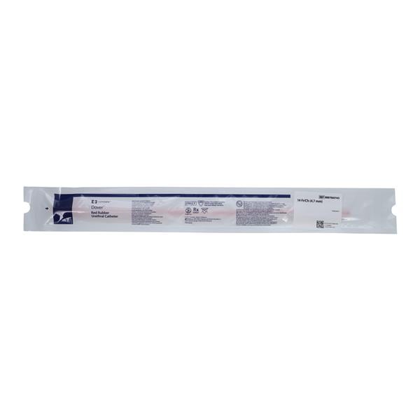 Dover Robinson Intermittent Catheter Rounded Tip Rubber 14Fr