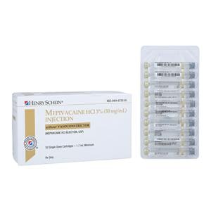Mepivacaine HCl 3% Plain 1.7 mL 50/Bx