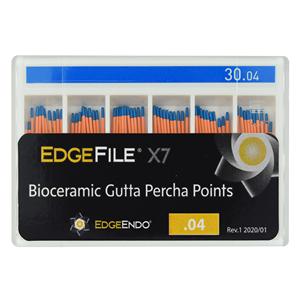 EdgeEndo Gutta Percha Points Size #30 Size #30 Blue 60/Pk