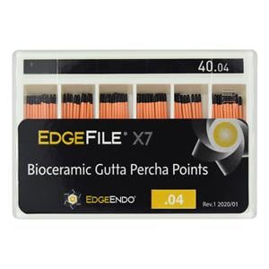 EdgeEndo Gutta Percha Points Size #40 Size #40 Black 60/Pk