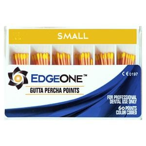 EdgeEndo Gutta Percha Points Small Size #20 Yellow 60/Pk