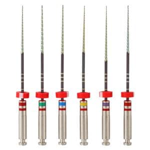 Edge X7 Utopia Rotary Endo File 25 mm Size Assorted NiTi Assorted .04 Tpr 6/Pk