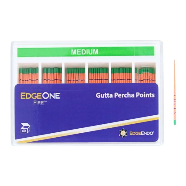 EdgeEndo Gutta Percha Points Medium Size #35 Green 60/Pk