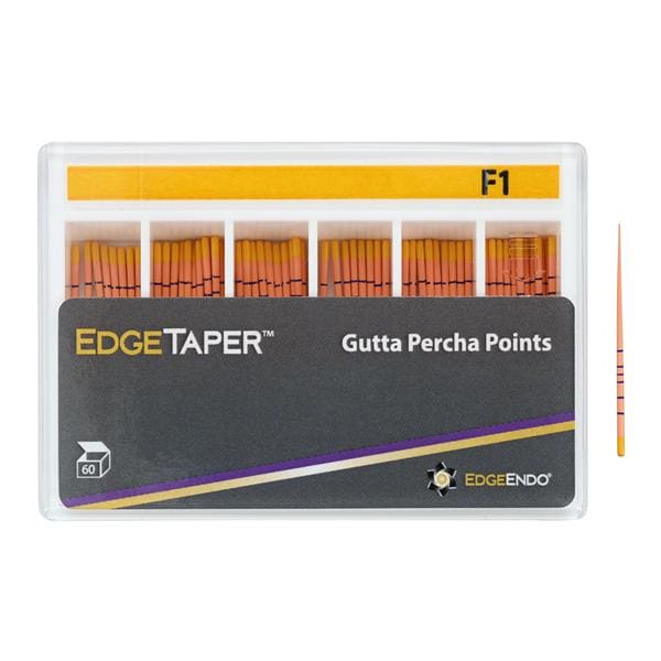 EdgeEndo Gutta Percha Points F1 Size #20 Yellow 60/Pk