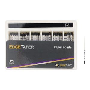 EdgeTaper Paper Points Size #40 F4 Black Cone 100/Pk