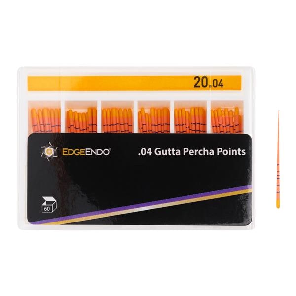EdgeEndo Gutta Percha Points Size #20 Size #20 Yellow 60/Pk product image