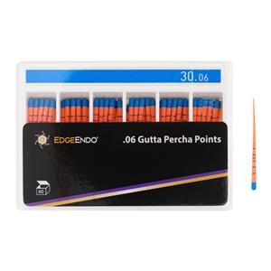 EdgeEndo Gutta Percha Points Size #30 Size #30 .06 Blue Cone 60/Pk