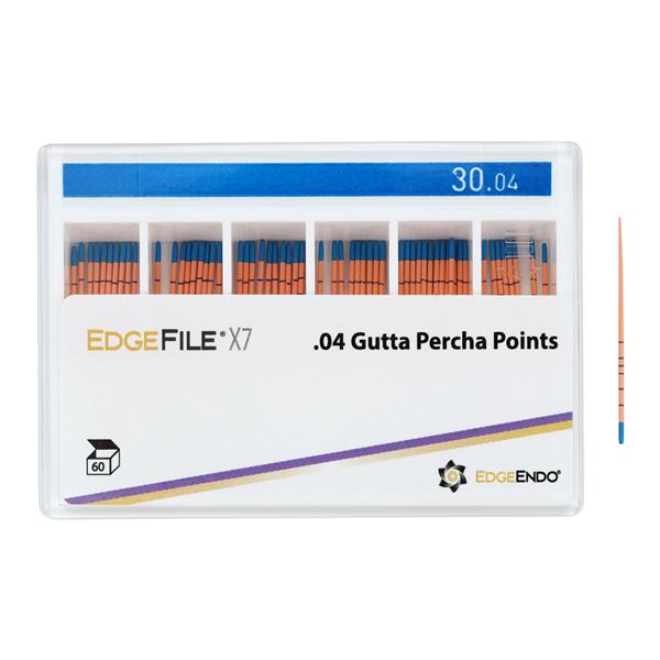 EdgeEndo Gutta Percha Points Size #30 Size #30 Blue 60/Pk