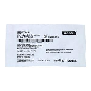 Medex IV Extension Set 7" Detachable Injection Site M LL Adptr Prim Infs 50/Ca