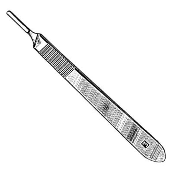 Handle Scalpel Blade #3L Stainless Steel Reusable Ea