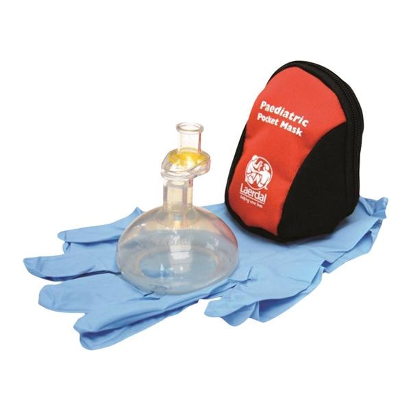 CPR Mask Pediatric Disposable 10/Bx