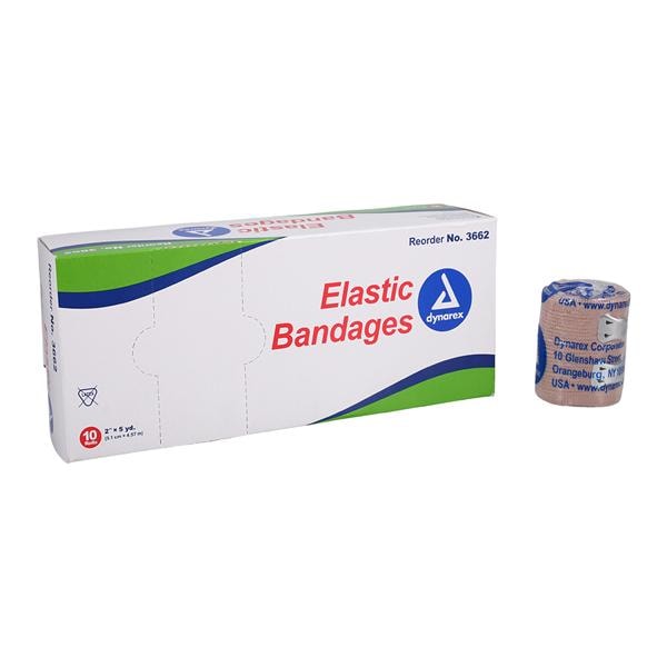 Bandage Elastic 2"x4.5yd Tan Non-Sterile 10/Bx, 5 BX/CA