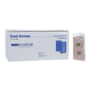 Stretch Bandage Cotton/Elastic 3"x5yd Beige 10/Bx, 5 BX/CA