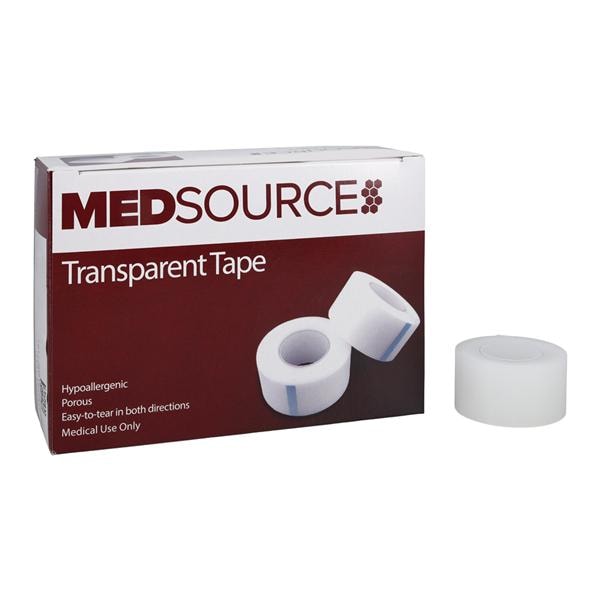 Medical Tape Plastic 1"x10yd Transparent Non-Sterile 12/Bx, 12 BX/CA
