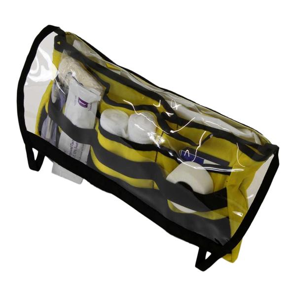 Organizer Pocket 1.5x6x12" Black/Yellow Rip & Stick Strip Closure No Handle