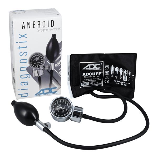 Diagnostix Aneroid Sphygmomanometer Size 10 Blk LF Arm Dial Display Ea
