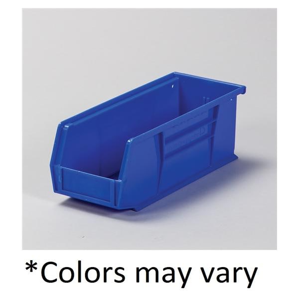 Super Tough Storage Bin Specify Color Polymer W/ Label Holder 10-7/8x4-1/8x4 Ea