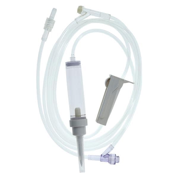 IV Administration Set Needleless 1 Split Septum/1 Y-Injection Site 83" 15Drp Ea, 50 EA/CA