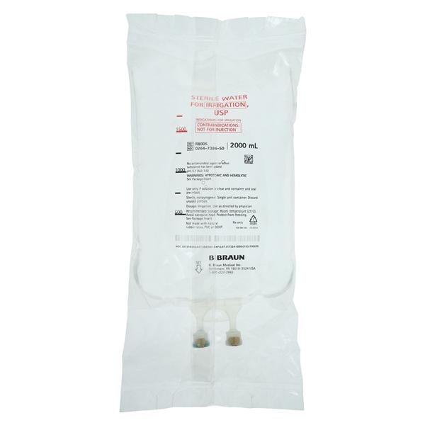 Titan Irrigation Solution Water 2000mL Bag Container Ea, 4 EA/CA