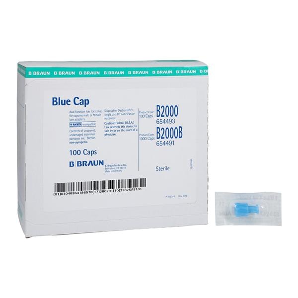 _ Cap Female/Male Luer Fitting 100/Bx, 10 BX/CA
