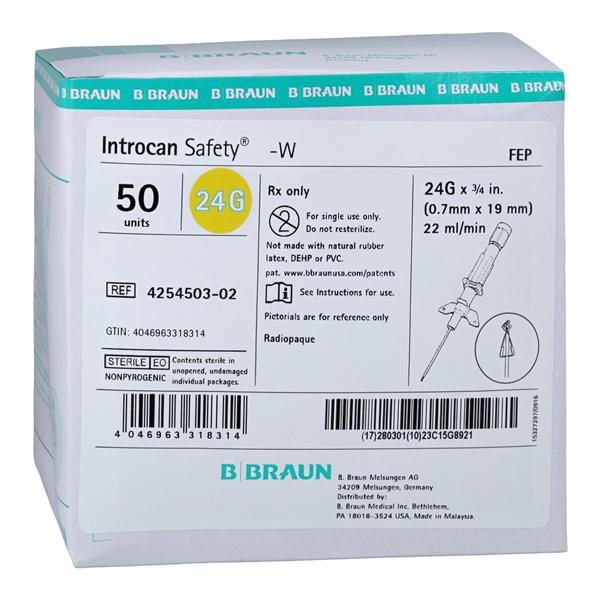 Introcan Safety 4254503-02 IV Catheter - Henry Schein Medical