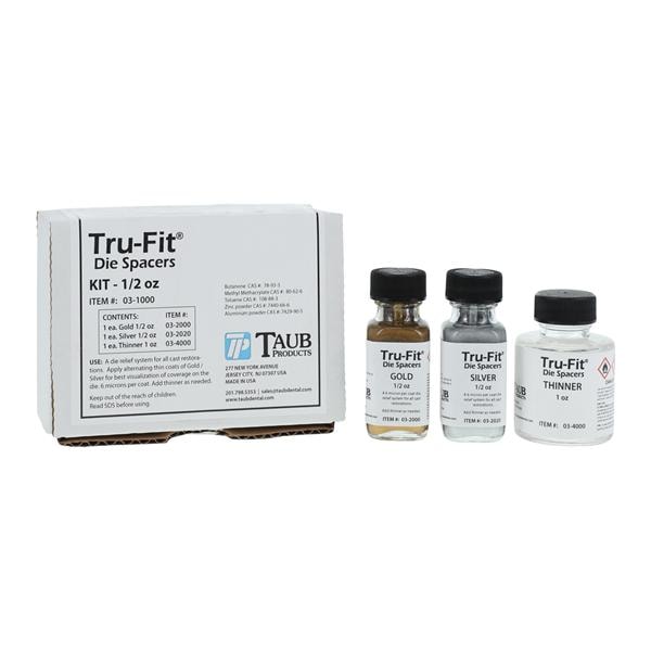 Tru-Fit Die Spacer Complete Kit Gold/Silver Ea