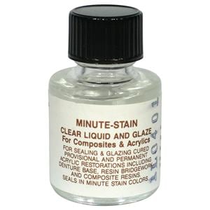 Minute-Stain Denture Accessories Glaze Clear 1/2oz/Bt