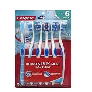 Colgate 360 Manual Toothbrush Adult Ultra Compact 6/Bx