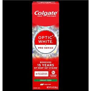 Colgate Optic White Pro Series Vbrnt Cln Toothpaste Adlt 3.0 oz Frsh Mnt 24/Ca