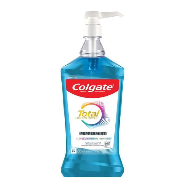 Colgate Total Mouthwash Peppermint Bundle 1 Liter 6/Bx