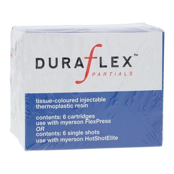 DuraFlex Denture Resin Cartridge Medium Pink Small 6/Pk