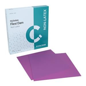 HySolate Flexi-Dam LF Rubber Dam 6 in x 6 in Med Ga 30/Bx