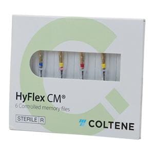 Hyflex CM Rotary File 25 mm Size 25-60 Nickel Titanium Assorted 0.04 - 0.08 6/Pk