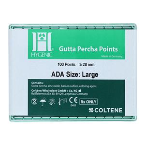 Hygenic Gutta Percha Points Large Pink 5Vls/Bx