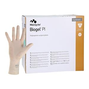 Biogel PI Polyisoprene Surgical Gloves 7.5 Straw 50Pr/Bx