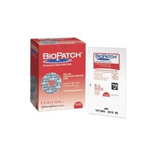 Bio-Patch Chlorhexidine Gluconate IV Dressing 1" Diameter Sterile Disk Hi Abs LF