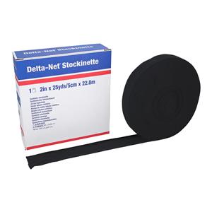 Delta-Net Orthopedic Stockinette Black 2"x25yd