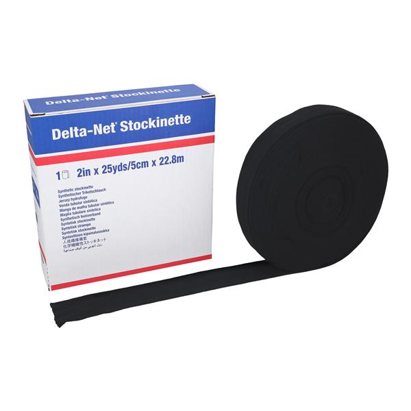 Delta-Net Orthopedic Stockinette Black 2"x25yd