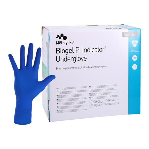 Biogel PI Indicator Polyisoprene Surgical Undergloves 6.5 Blue 50/Bx