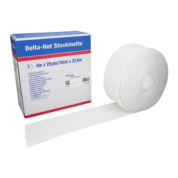 Delta-Net Orthopedic Stockinette White 4"x25yd
