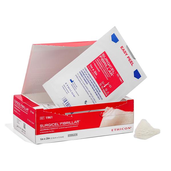 SURGICEL FIBRILLAR Hemostatic Oxidized Regenerated Cellulose Agent 1x2