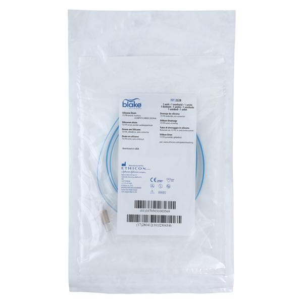 Drain Incision Blake Silicone 4-Channel Round Tip Sterile 10/Ca