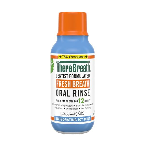 TheraBreath Icy Mint Mouthwash 3 oz 72/Ca