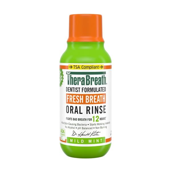 TheraBreath Fresh Breath Mild Mint Mouth Rinse 3 oz 72/Ca