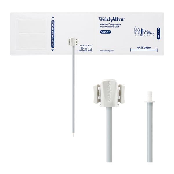FlexiPort Blood Pressure Cuff Size 11 Wht/NvyBl LF Ea, 20 EA/CA