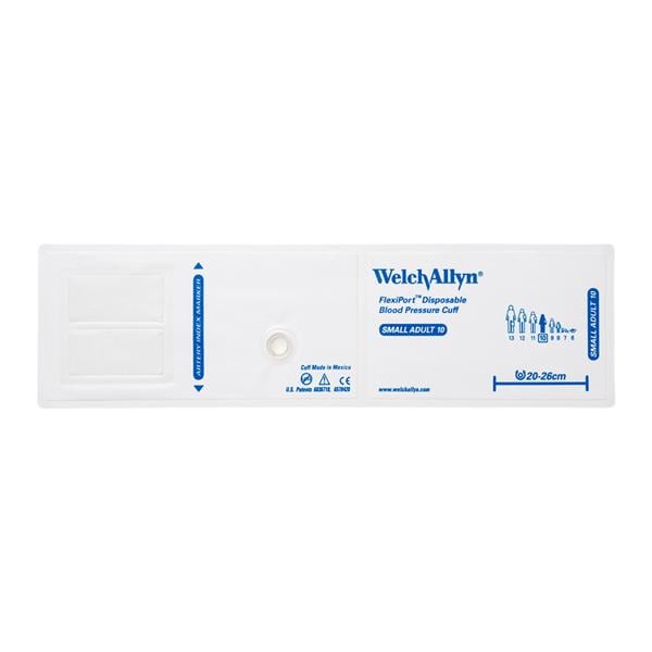 FlexiPort Blood Pressure Cuff Size 10 Wht/LtBlu LF 20/Ca