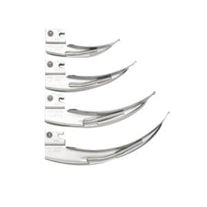 Green Standard (ISO 7376) Fiber-Optic Laryngoscope Blade Ea